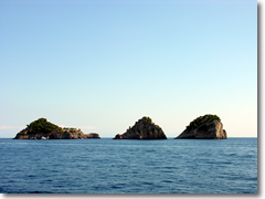 Li Galli islands off the coast of Positano
