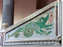A detail from the other pulpit in the Ravello Duomo.