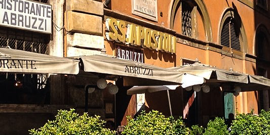 Abruzzi Restaurant in Rome, Italy