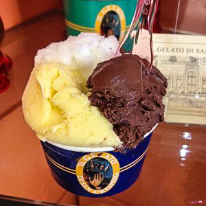 Gelateria San Crispino ice cream parlor in Rome, Italy