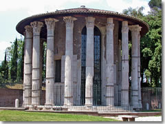 The Tempio Rotondo, or Temple of Heracles, in Rome's Foro Boario