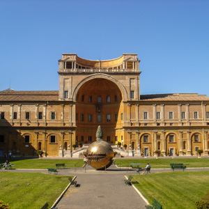 Cortile della Pigna, Vatican Museums, Rome, Italy