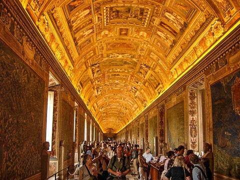 The Map Gallery in the Vatican Museums