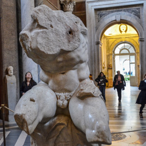 The Belvedere Torso in the Vatican's Pio Clementino Museum