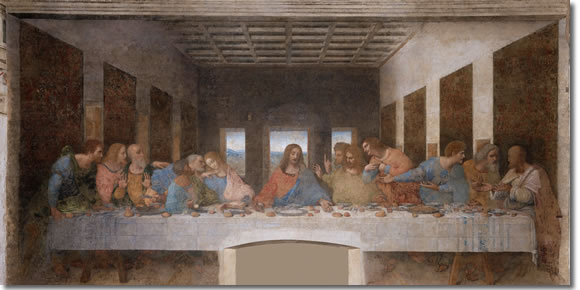 Leonardo Da Vinci's Last Supper in Milan, Italy