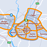 Map of Bologna