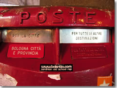 A typical Italian mailbox.