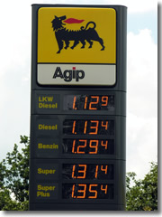 Gas prices are high in Italy