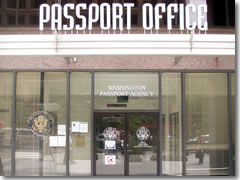 The passport office in Washington, DC.