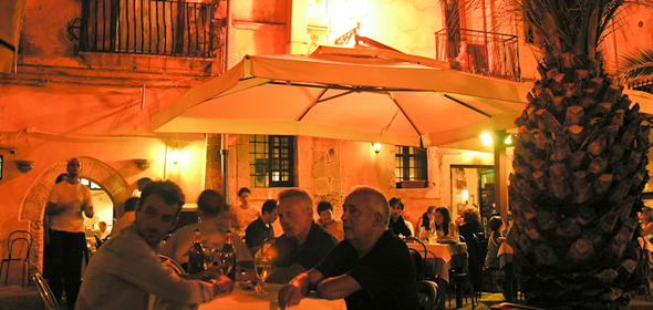 Dining in Taormina