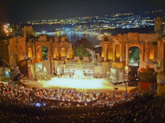 A performance at the Teatro Antico of Taormina