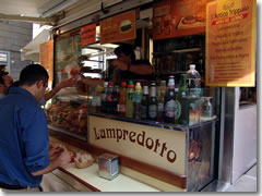 L'Antico Trippaio, a tripe and lampredotto stand on Piazza de' Cimatori in Florence