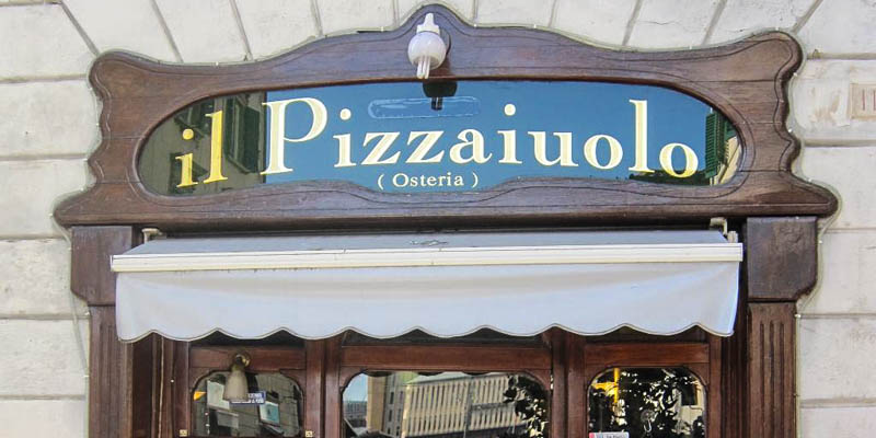 Il Pizzaiuolo restaurant in Florence, Italy. (Photo by aubordulac)