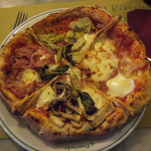 A pizza at Il Pizzaiuolo restaurant in Florence, Italy. (Photo by pinklady6647)