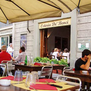 Osteria de' Benci restaurant in Florence, Italy