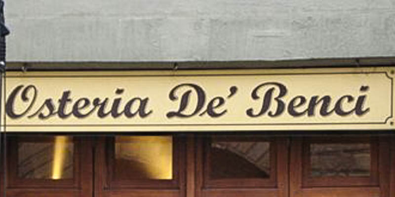 Osteria de' Benci restaurant in Florence, Italy. (Photo by Antonella)