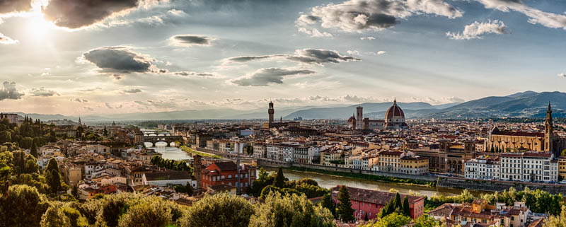 A view of Florence from Piazzale Michelangelo. (Photo by Shane Lin)