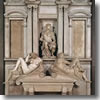 Michelangelo's Tomb of Giuliano in the Medici Cpahel of the Princes of Florence