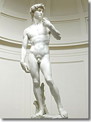 Michelangelo's David in the Accademia