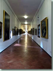 The Vasari Corridor between the Uffizi and Pitti Palace