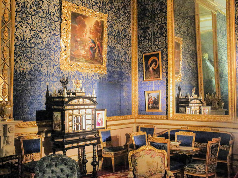 The Sala Celeste (Blue Room) in the Palazzo Pitti's Appartamenti Reali, Florence. (Photo by Jean Louis Mazieres)
