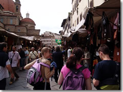 The Florence leather market