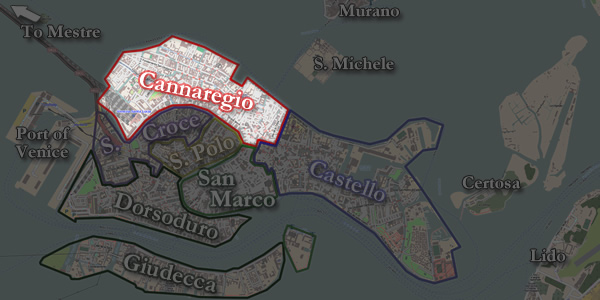The Cannaregio neighborhood of Venice