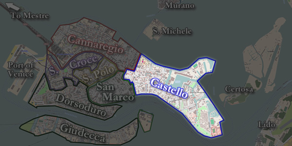 The Castello neighborhood of Venice