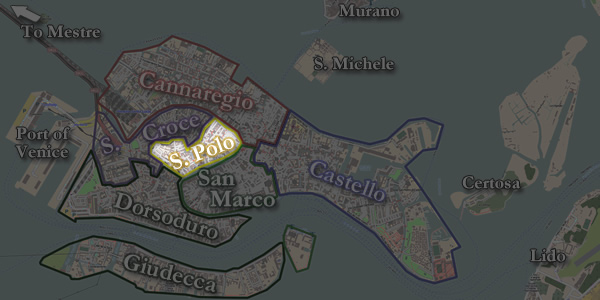 The San Polo neighborhood of Venice