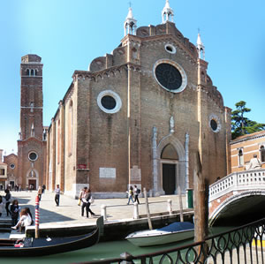 Thechurch of Santa Maria Gloriosa dei Frari in Venice